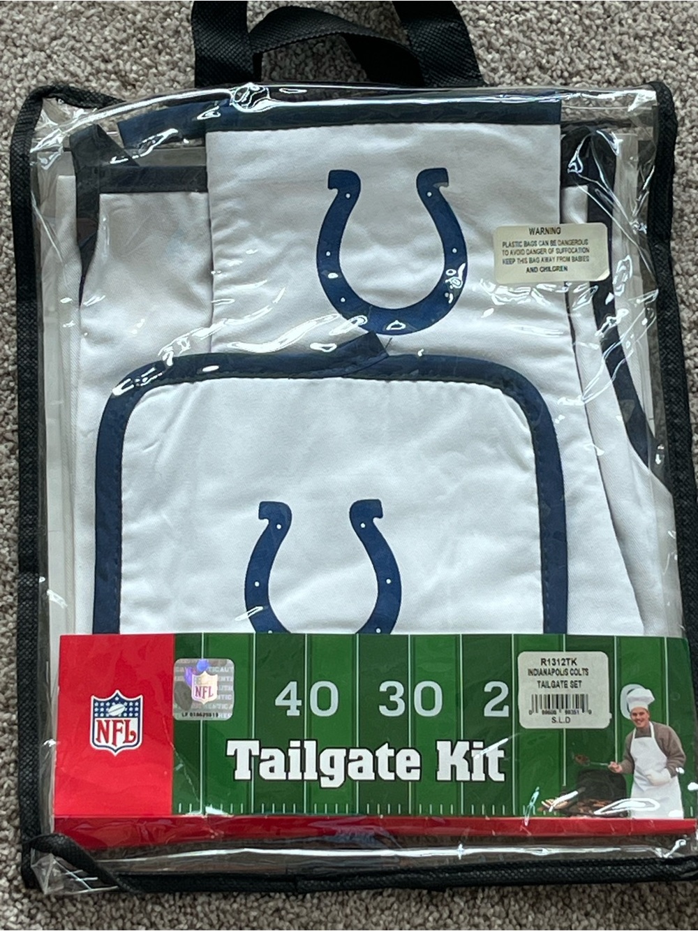 Indianapolis Colts Tailgate Kit – White & Navy. Brand New!